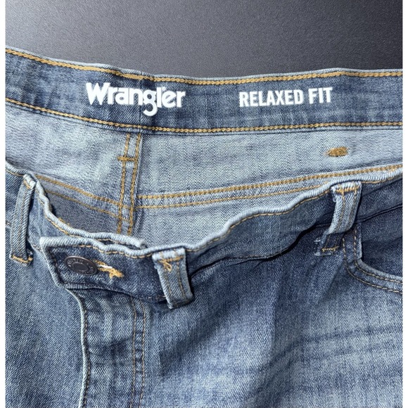WRANGLER Men's Jeans Relaxed Fit Denim Straight Western Rancher NEW Size 46 x 30 - Picture 6 of 7